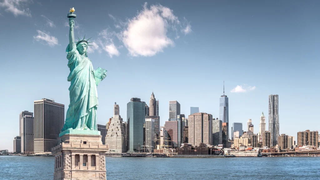 estátua da liberdade - empire state